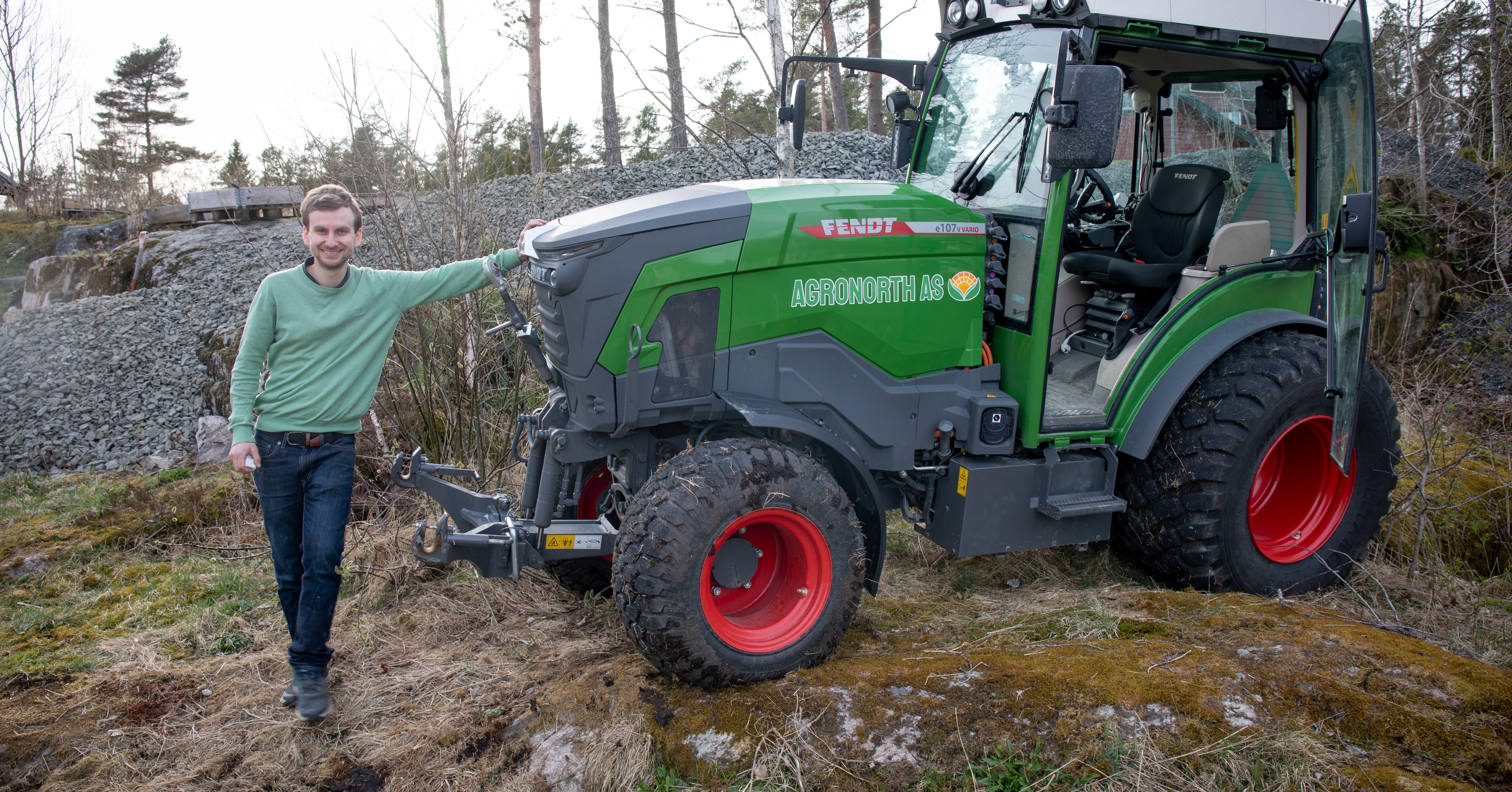 Norrmannen som hyr ut eltraktor per timme