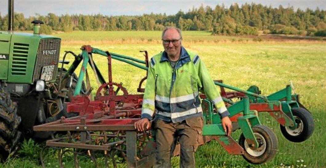 Hos Ove Söderdahl har en gammal kaserad Kverneland hyvelsladd fått nytt liv, nu tävlar han i Teknikutmaningen.