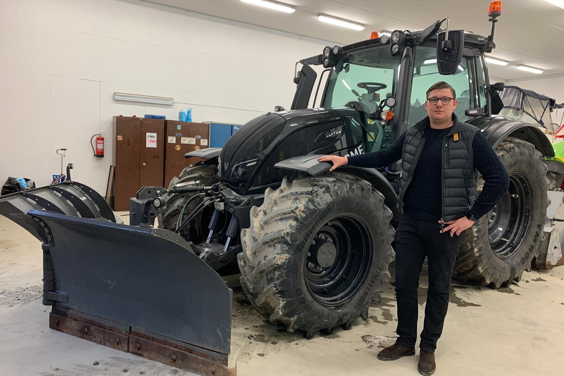 Jakob Öberg, mellan Enköping och Uppsala, har kört en Valtra som går på hundra procent RME.
