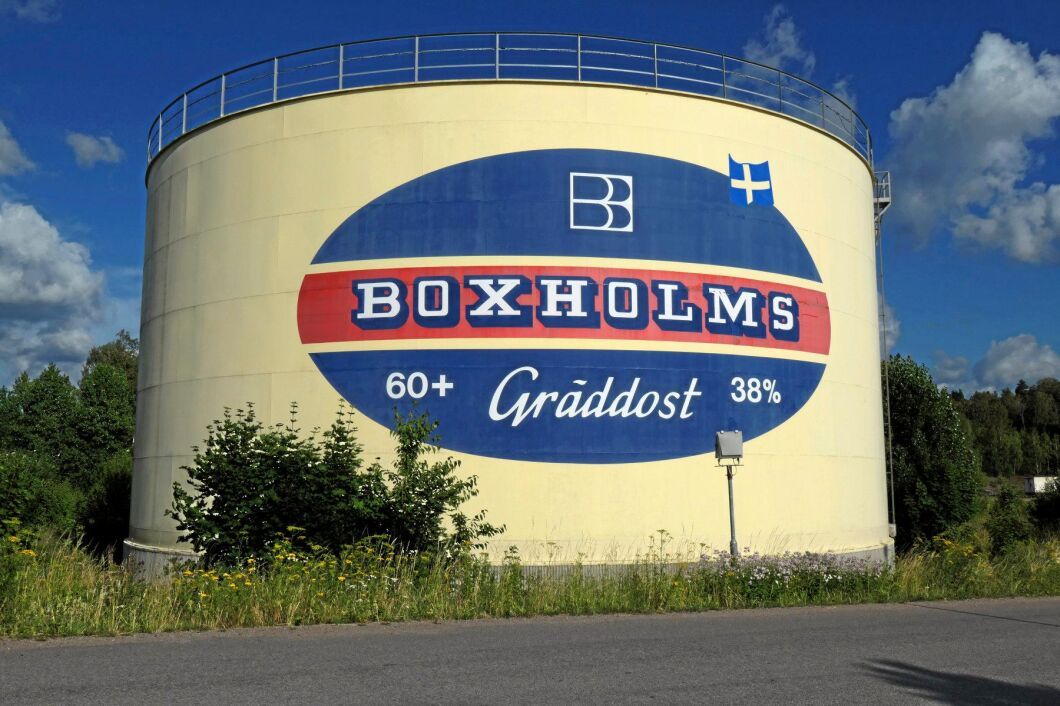 Nedläggningen av mejeriet i Boxholm väckte protester.