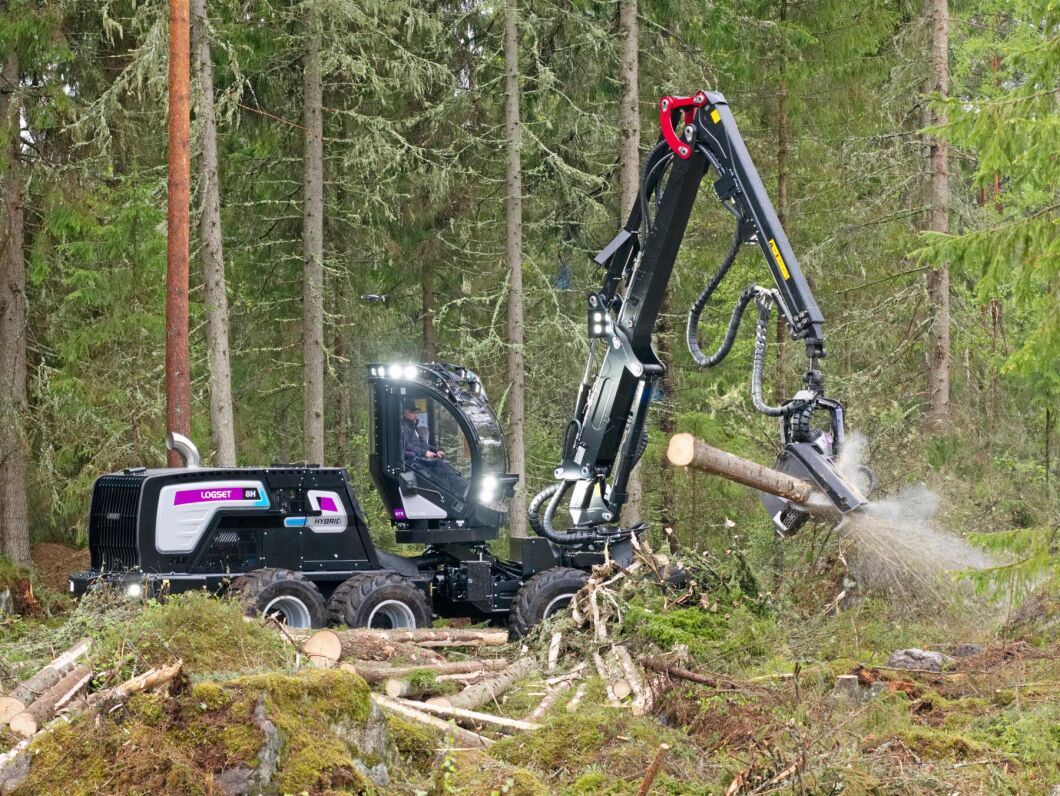 Logset har nu tagit hybriddriften vidare till sin allround-skördare 8H GTE.