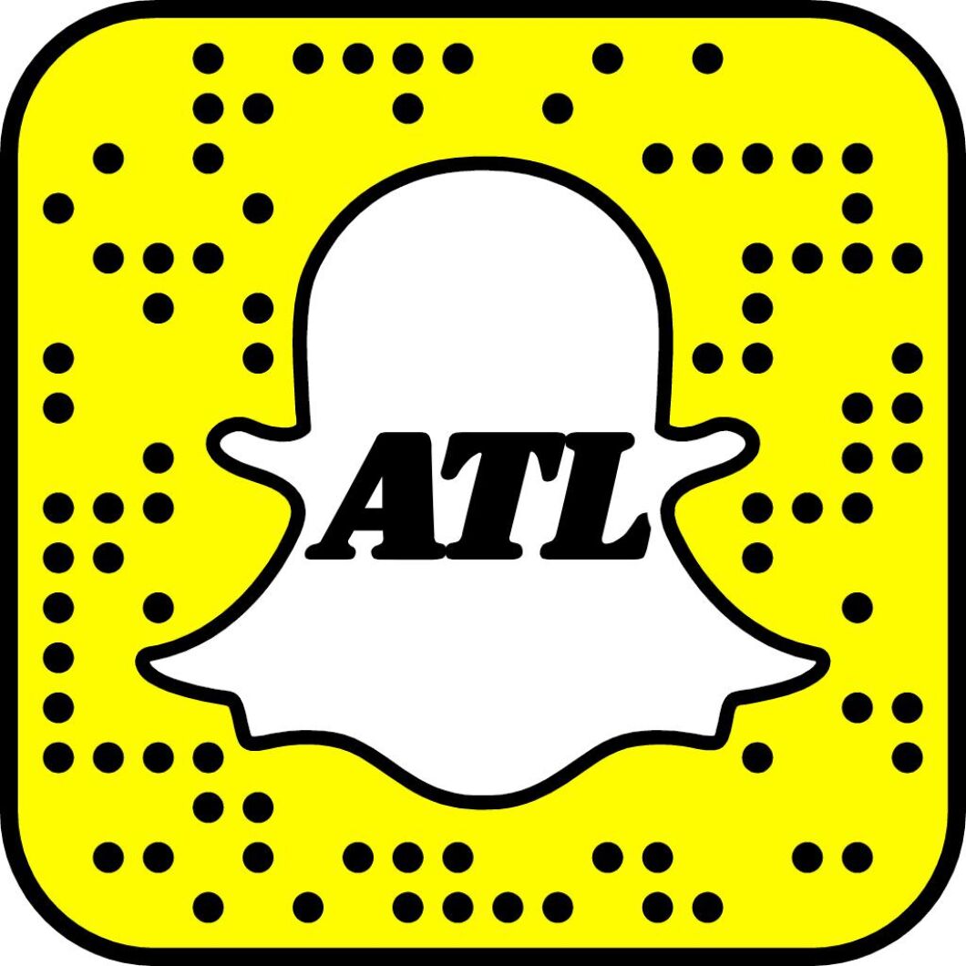 På bilden syns vår Snapkod. Om du öppnar appen och riktar kameran mot bilden så hittar appen ATL:s profil.