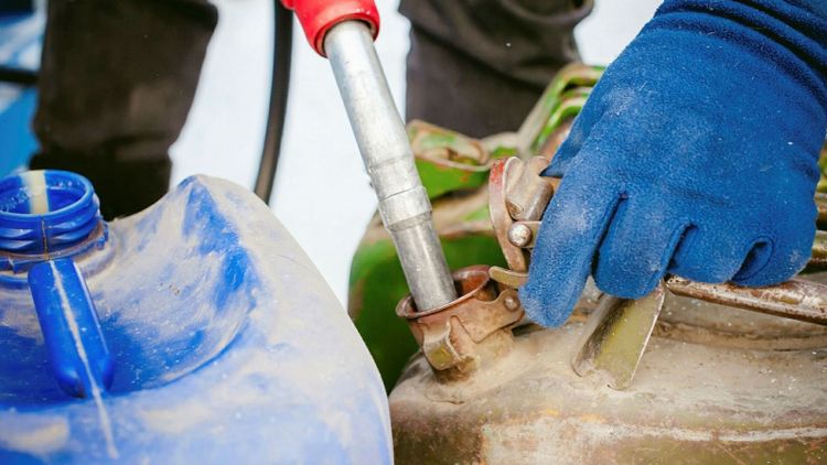 Det krävs för att köra ut diesel
