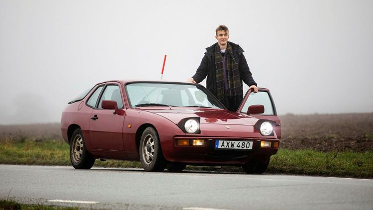 Han byggde eldriven Porsche – av skrot