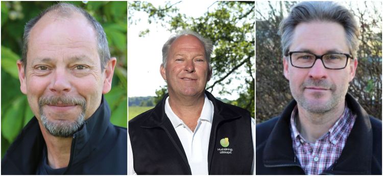 Stefan Uddin, Hans Romarker och Jonas Ivarson på Hushållningssällskapet.